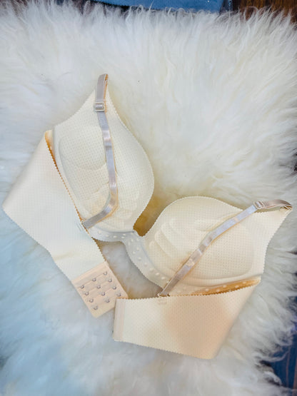 Truekind® Imported Seamless Padded Push-up Bra - Cream Edition 🎁
