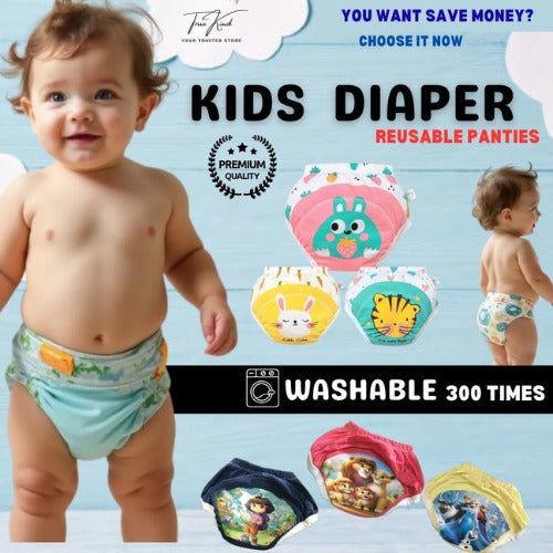 Truekind® Kid's Reusable Training Pants & Diaper [Buy 1 Get 1 Free] 😍
