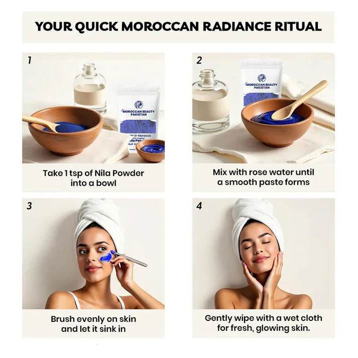 Imported™ 100% Original Moroccan Nila Whitening Powder 100g [Buy 1 Get 1 Free] 😍
