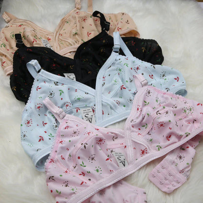 4 Piece Comfortable Printed jersey bra [Pack of 4] 🎁